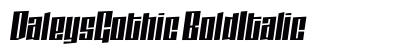 DaleysGothic BoldItalic Preview