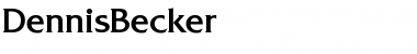 DennisBecker Font