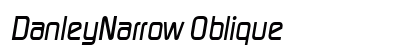 DanleyNarrow Oblique Preview