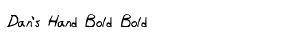 Dan's Hand Bold Bold preview