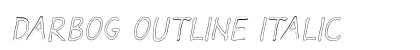 Darbog outline Italic Preview