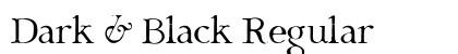 Dark &amp; Black Regular preview