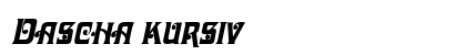 Dascha kursiv Preview