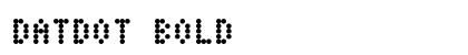 DatDot Bold preview