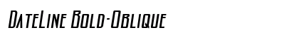DateLine Bold-Oblique Preview