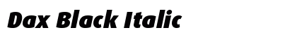 Dax Black Italic Preview