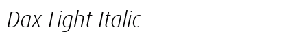 Dax Light Italic Preview