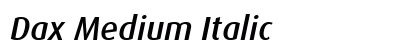 Dax Medium Italic Preview