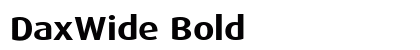 DaxWide Bold preview