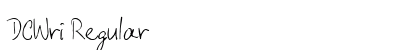 DCWri Regular preview