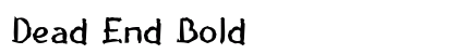 Dead End Bold preview