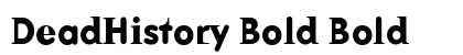 DeadHistory Bold Bold preview