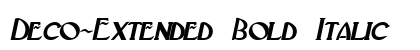 Deco-Extended Bold Italic Preview