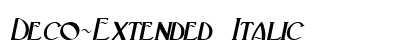 Deco-Extended Italic preview