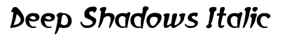 Deep Shadows Italic preview