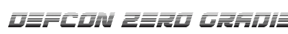 Defcon Zero Gradient Italic Italic preview