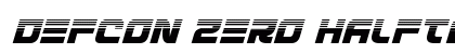 Defcon Zero Halftone Italic Italic preview