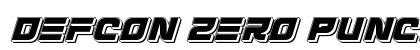 Defcon Zero Punch Italic Italic preview