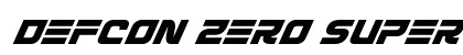 Defcon Zero Super-Italic Italic preview