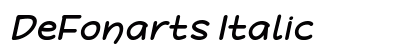 DeFonarts Italic preview