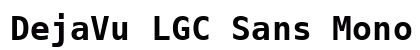 DejaVu LGC Sans Mono Bold Preview