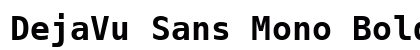 DejaVu Sans Mono Bold Preview