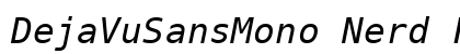 DejaVuSansMono Nerd Font Oblique preview