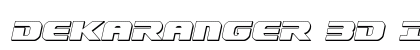 Dekaranger 3D Italic Italic preview