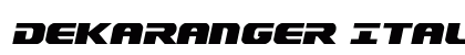 Dekaranger Italic Italic preview