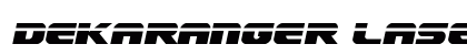 Dekaranger Laser Italic Italic preview