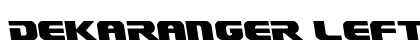 Dekaranger Leftalic Italic preview