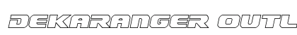 Dekaranger Outline Italic Italic preview