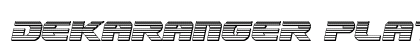 Dekaranger Platinum Italic Italic preview