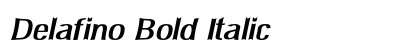 Delafino Bold Italic Preview