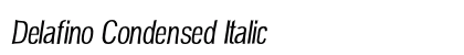 Delafino Condensed Italic Preview