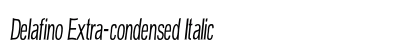 Delafino Extra-condensed Italic Preview