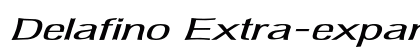 Delafino Extra-expanded Italic Preview