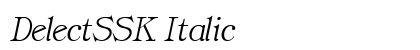DelectSSK Italic preview