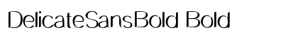DelicateSansBold Bold preview