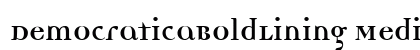 DemocraticaBoldLining Medium preview