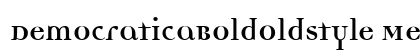 DemocraticaBoldOldstyle Medium preview