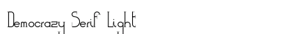 Democrazy Serif Light preview