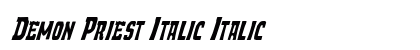Demon Priest Italic Italic preview