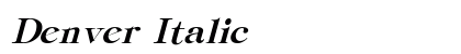 Denver Italic Preview