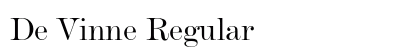 De Vinne Regular preview