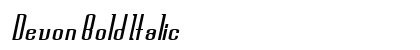 Devon Bold Italic Preview