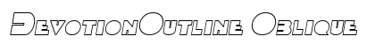 DevotionOutline Oblique preview