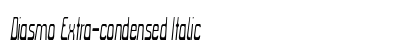 Diasmo Extra-condensed Italic Preview