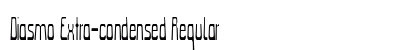 Diasmo Extra-condensed Regular Preview