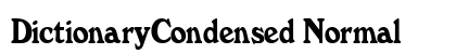 DictionaryCondensed Normal Preview
